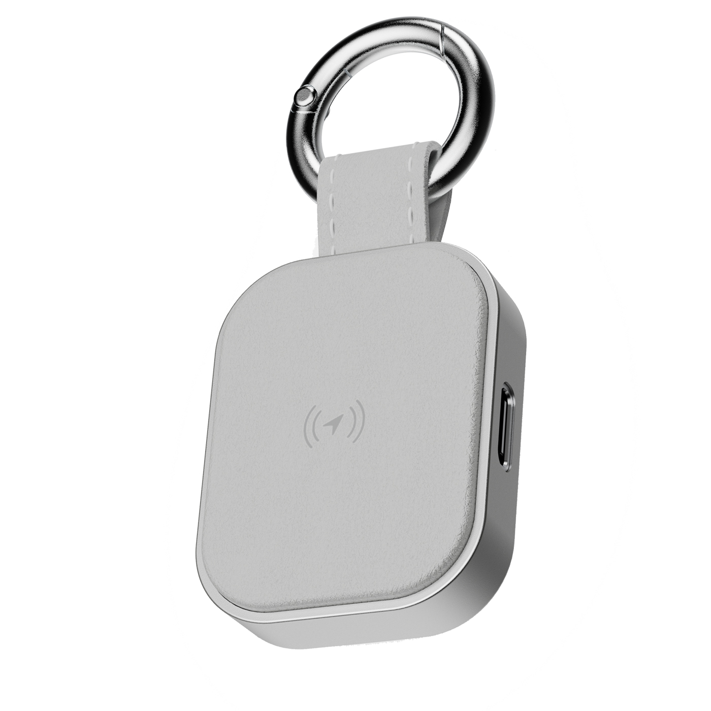 Leather Tag Tracker - 8 Color Options - Grey