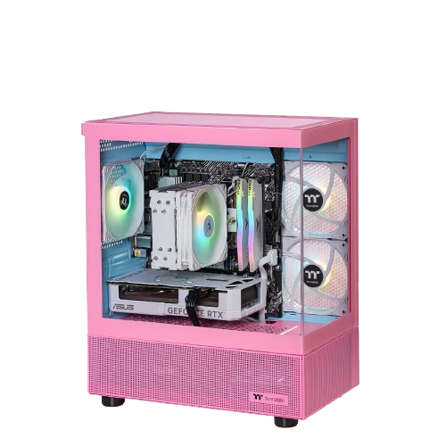 Thermaltake Horizon Prime Gaming Desktop 16GB GRB (AMD 5600) Bubble Pink Edition