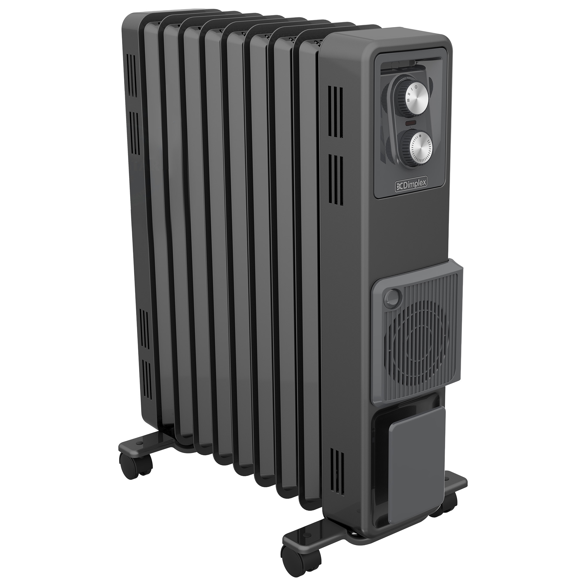 Dimplex Oil Free 2.4kW Column Heater with Thermostat and Turbo Fan (Black)