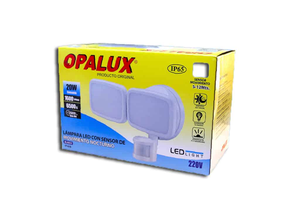 LÁMPARA LED CON SENSOR DE MOVIMIENTO NOCTURNO ST-67B OPALUX