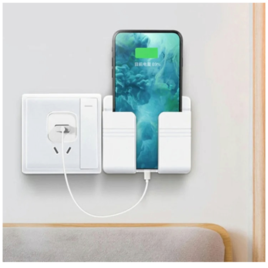 COLGADOR X2 ADHESIVO PARA COLGAR CELULAR BLANCO