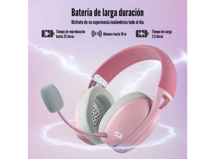 REDRAGON - AUDÍFONO IRE PRO H848 WIRELESS - PINK