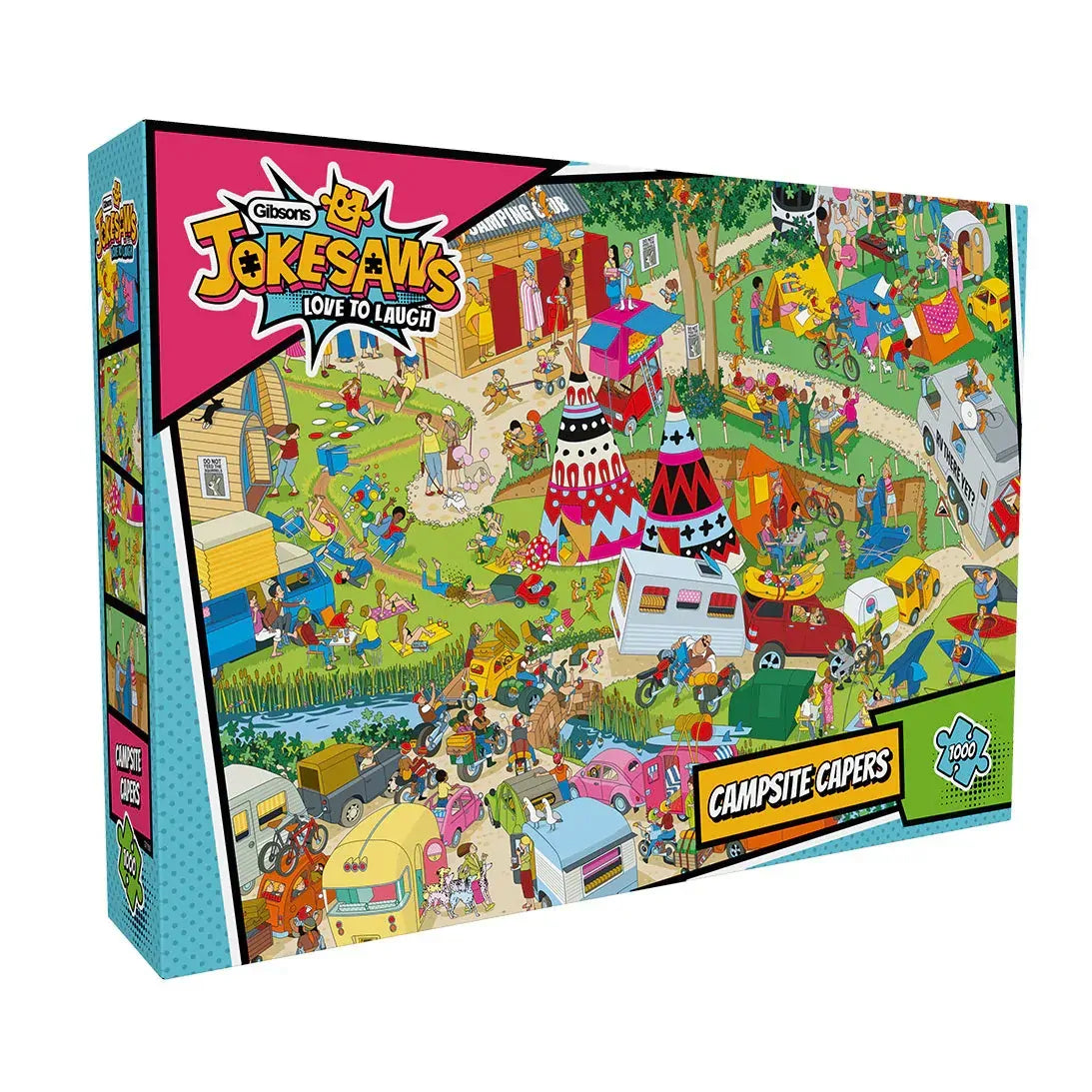 Gibsons 1000pc Jokesaws Campsite Capers Puzzle