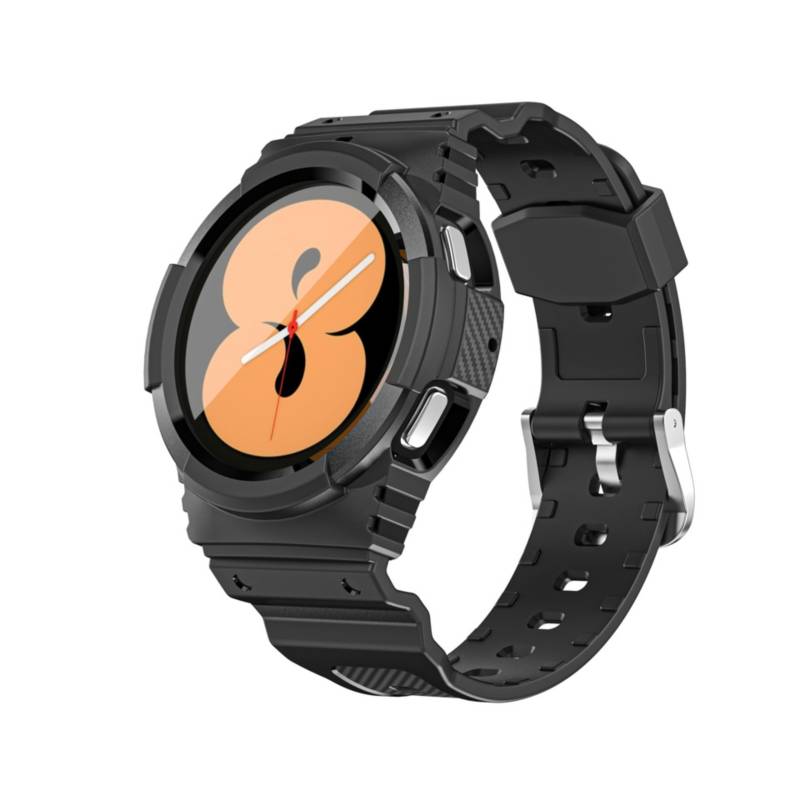 CORREA + CASE ARMOR PARA SAMSUNG GALAXY WATCH 4 DE 40MM - NEGRO