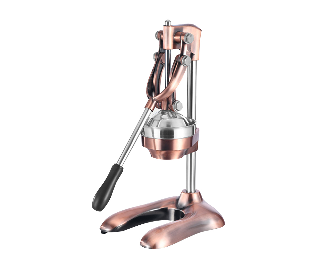 Soga Stainless Steel Manual Fruit Juicer (Rose Gold)