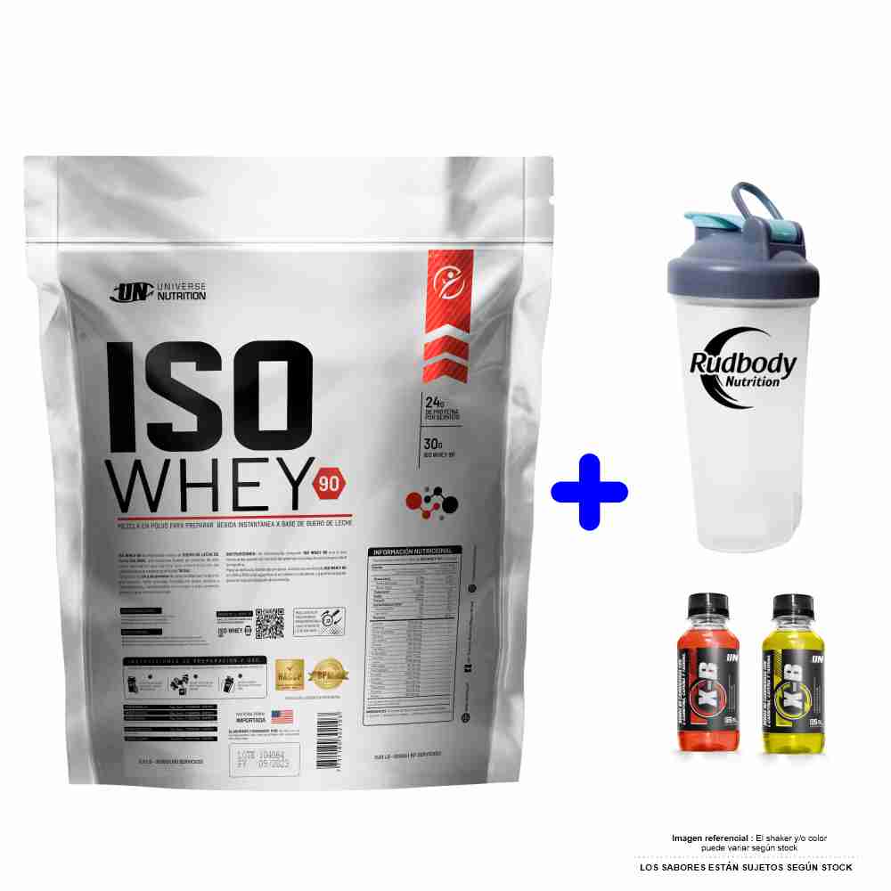 UNIVERSE NUTRITION ISO WHEY 90 3 KG. VAINILLA + SHAKER