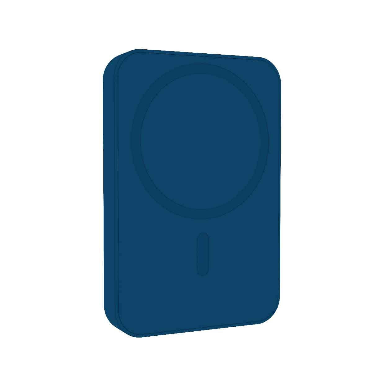 Laser 5000mAh Magnetic Wireless Power Bank (Navy)