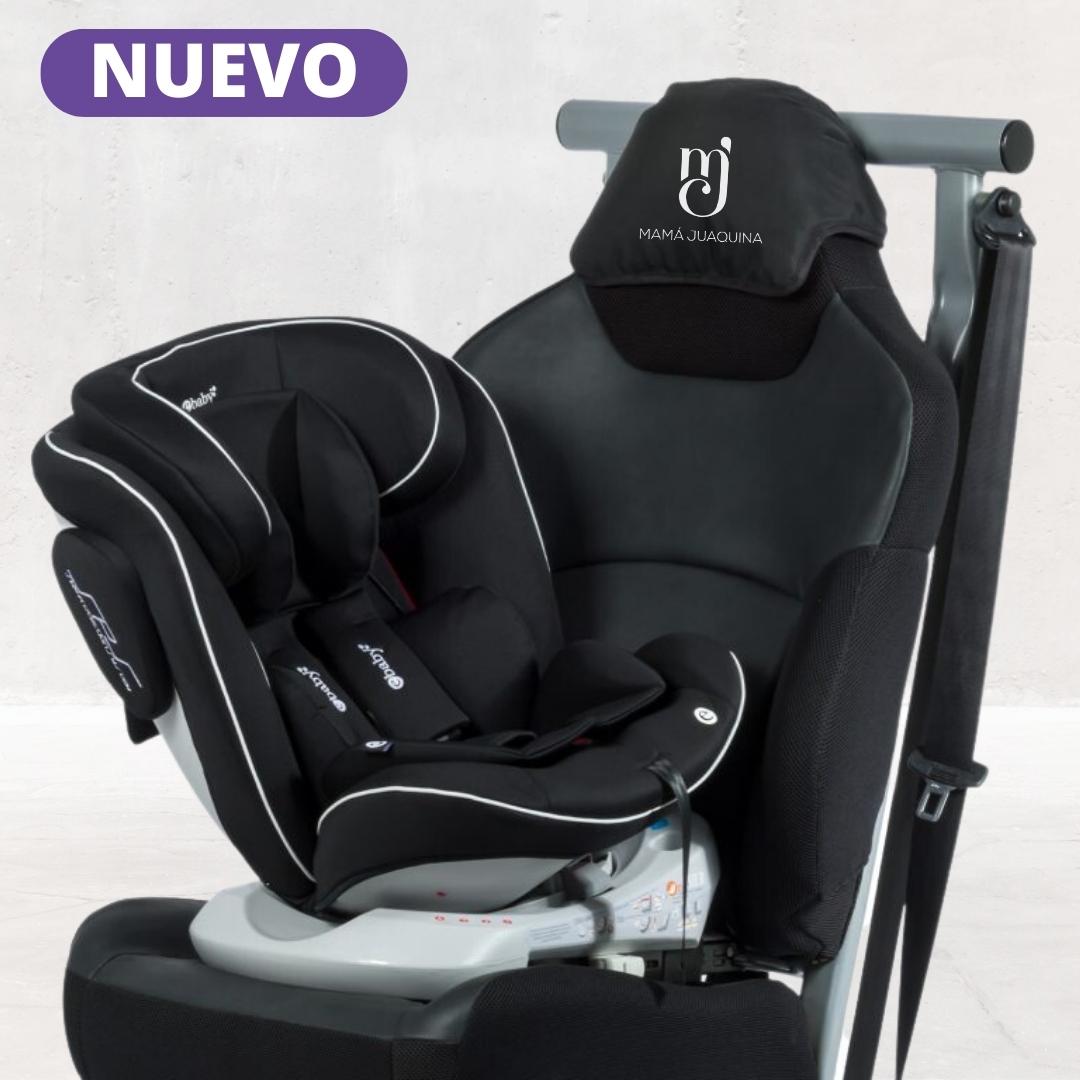 SILLA DE AUTO GIRATORIO 360° EBABY «RONA ISOFIX» GRIS CLARO