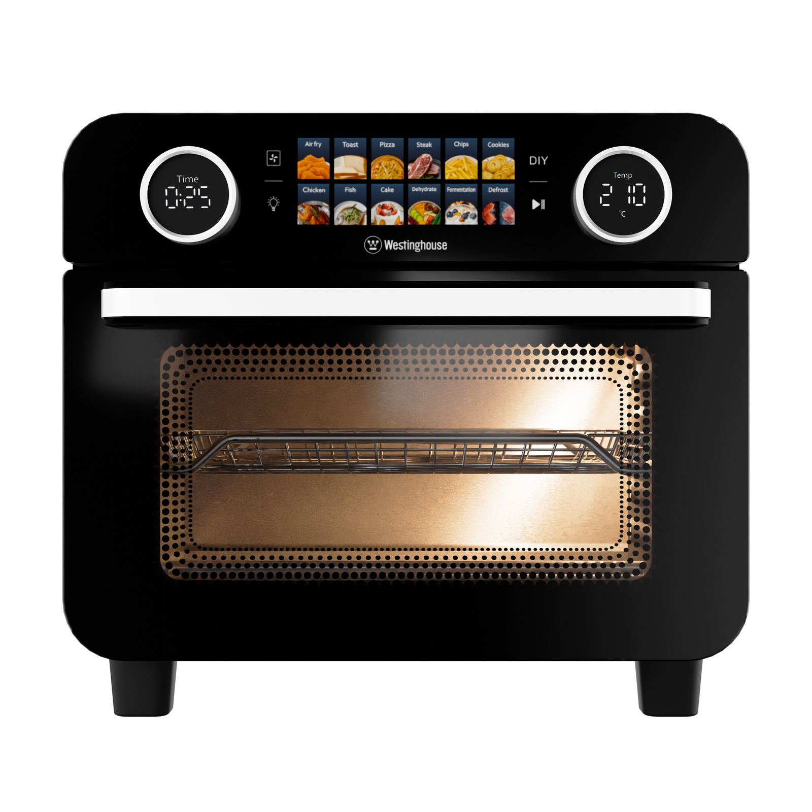 Westinghouse 25L Digital Air Fryer Oven 2200W w/ Touch Control in Black (WHOV03K)
