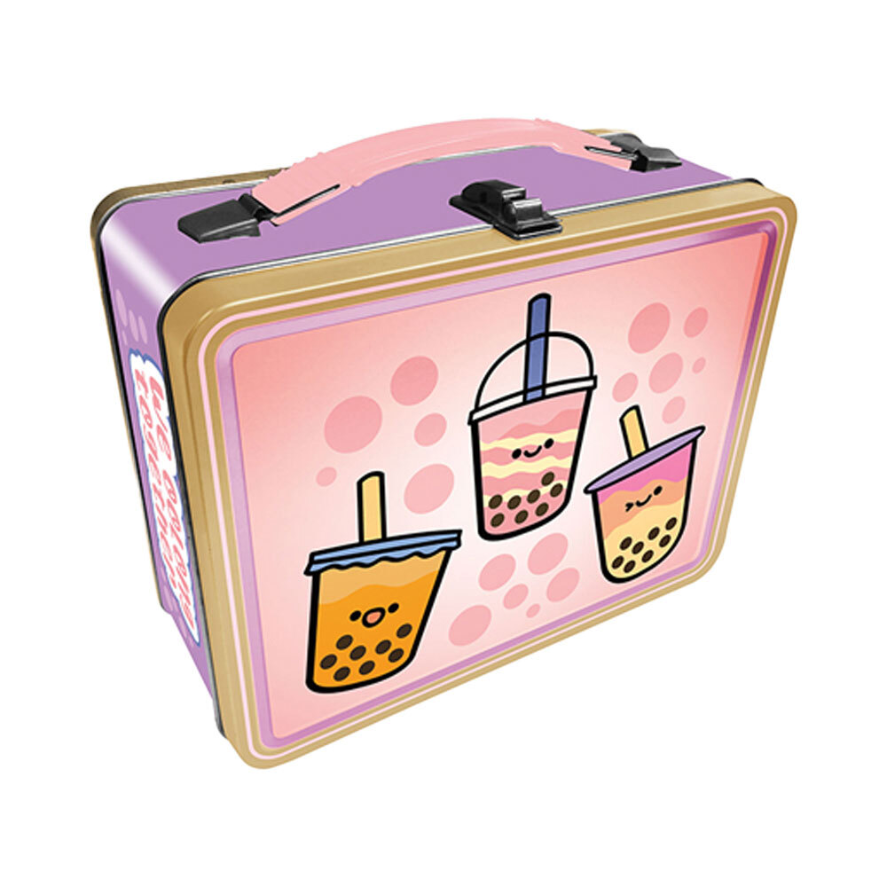 Aquarius 22cm Boba Tin Fun Box Kids Lunch Storage Container with Carry Handle