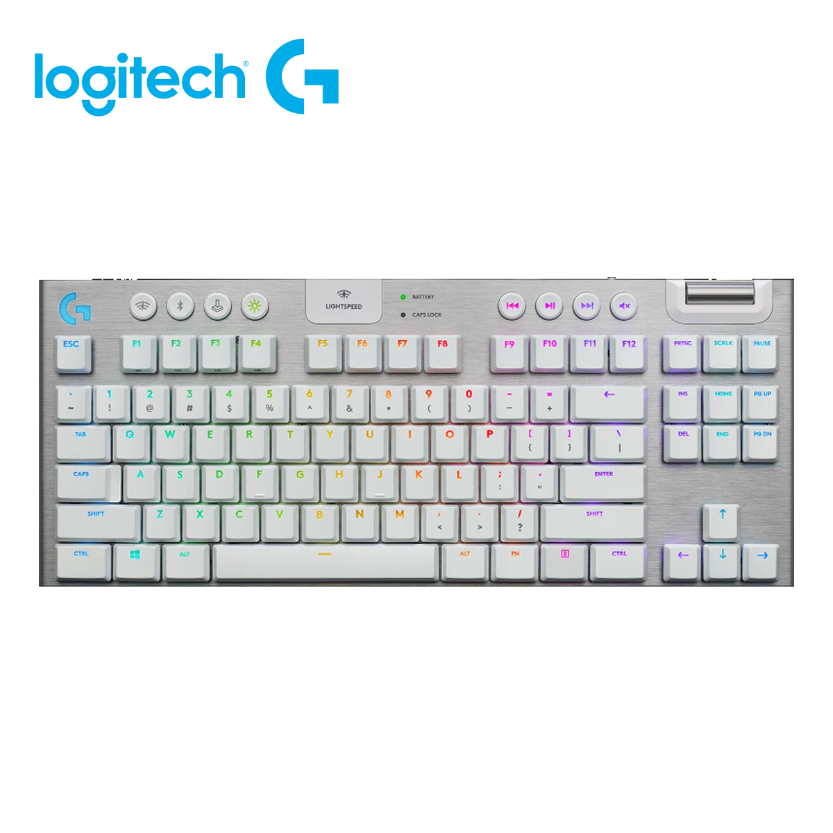 TECLADO LOGITECH G915 TKL ILUMINACIÓN RGB MECÁNICO WHITE