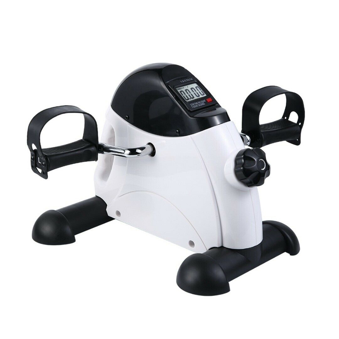 Hacienda Portable Pedal Exerciser with LCD Monitor Tracking (Black & White)