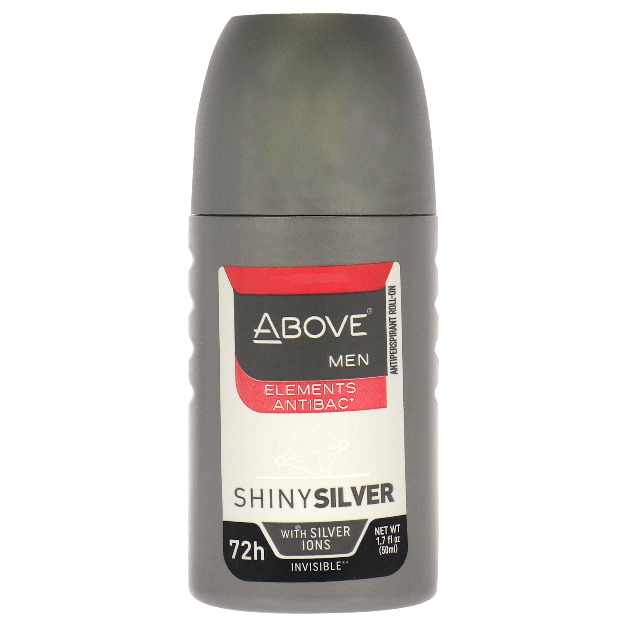 72 Hours Elements Antibac Antiperspirant Deodorant - Shiny Silver by Above for Men - 1&period;7 oz Deodorant Roll-On