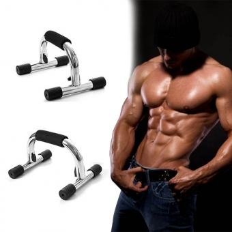 PUSH UP BAR DE ACERO, BARRA PARA FLEXIONES, MINIPARALELAS DE ENTRENAMIENTO