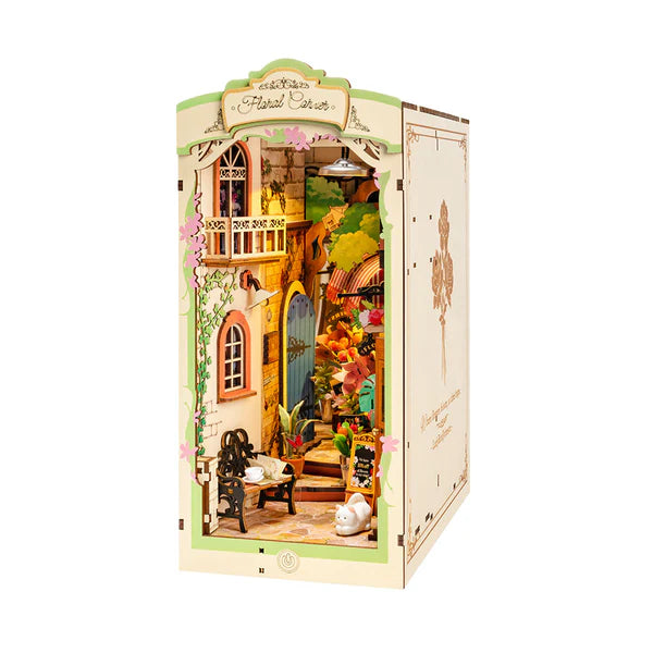 Robotime DIY Bookends Kit Floral Corner
