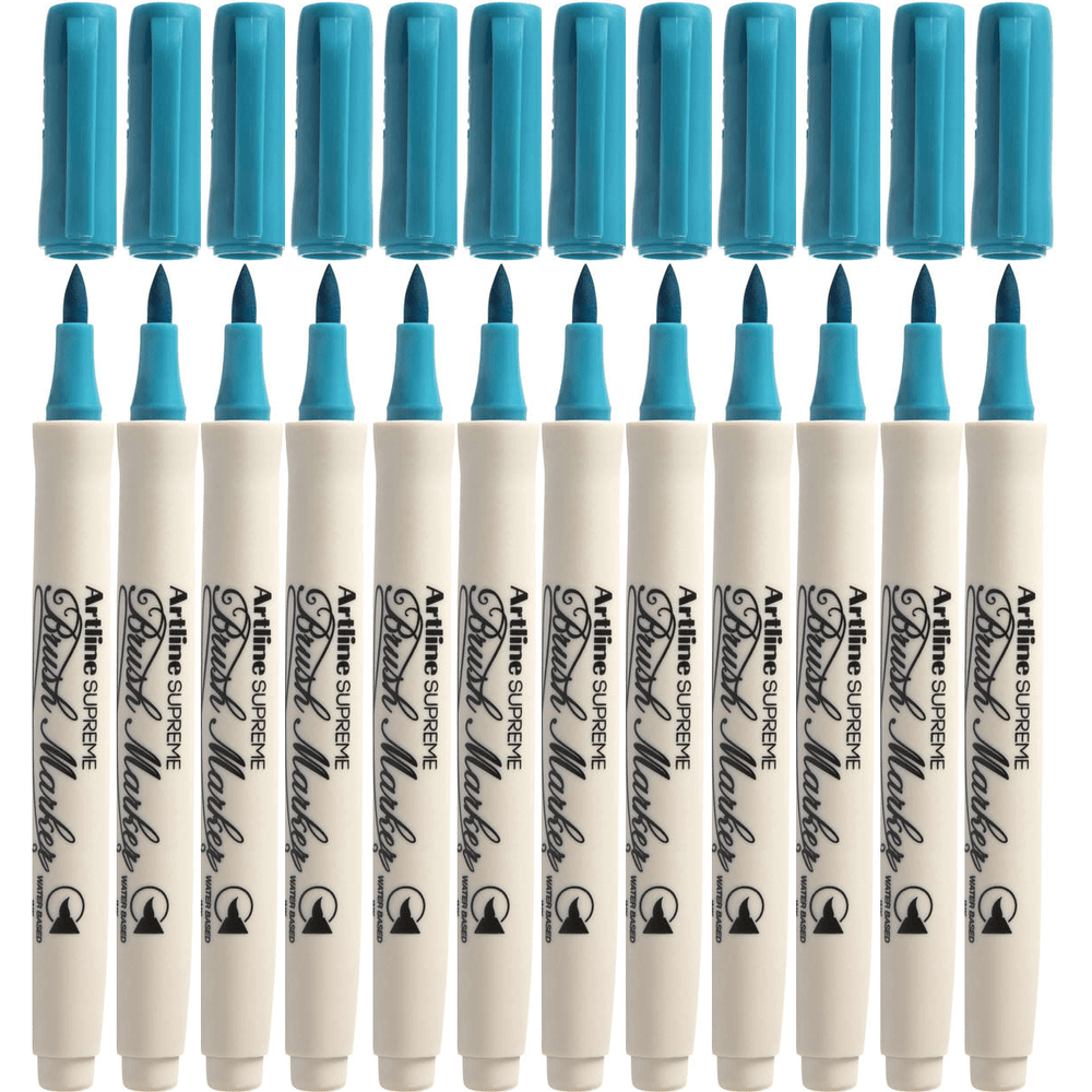 Artline Supreme Brush Marker (Turquoise) [Box 12]
