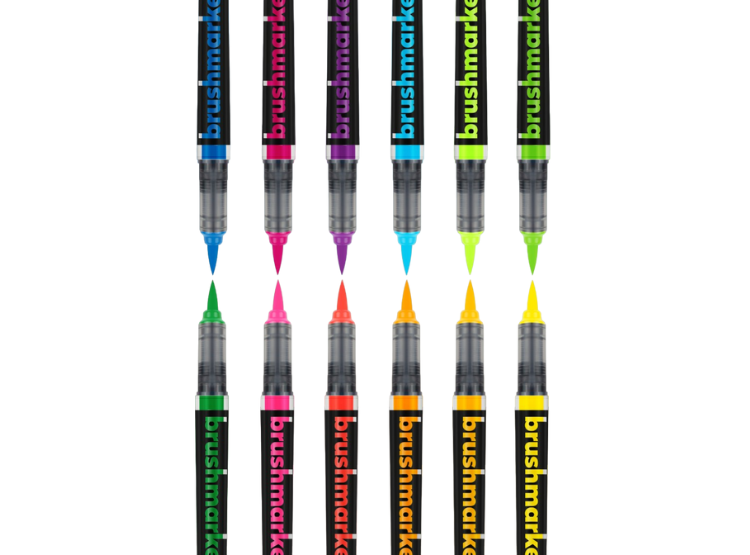 KARIN BRUSH MARKERS PRO - SET DE 12 NEON