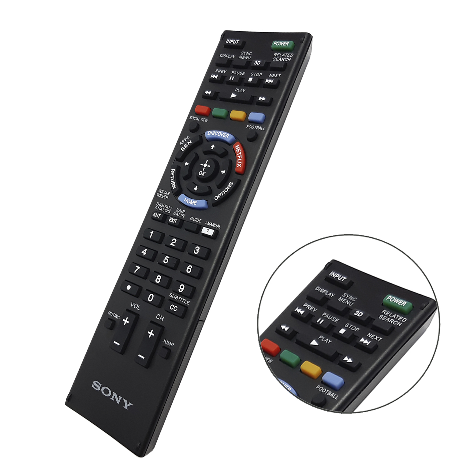 CONTROL REMOTO SONY PARA SMART TV LED LCD