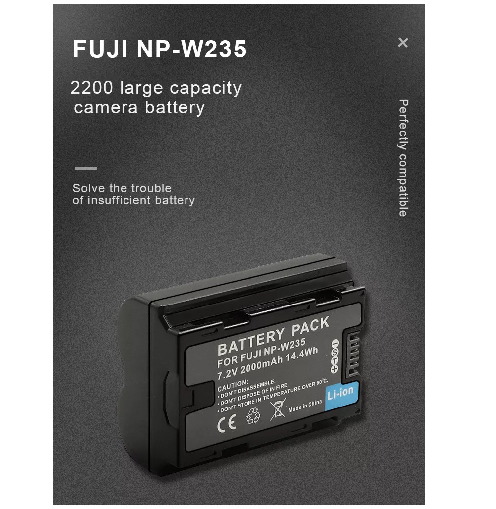 BATERIA NP-W235 (2000MAH) PARA FUJIFILM