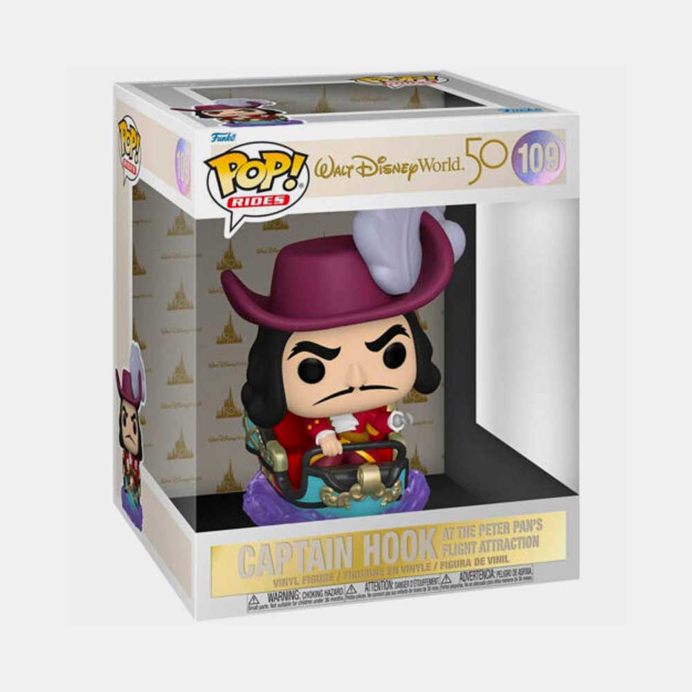 FUNKO POP! RIDES DISNEY: WALT DISNEY WORLD 50TH - CAPTAIN HOOK AT THE PETER PAN'S FLIGHT ATTRACTION