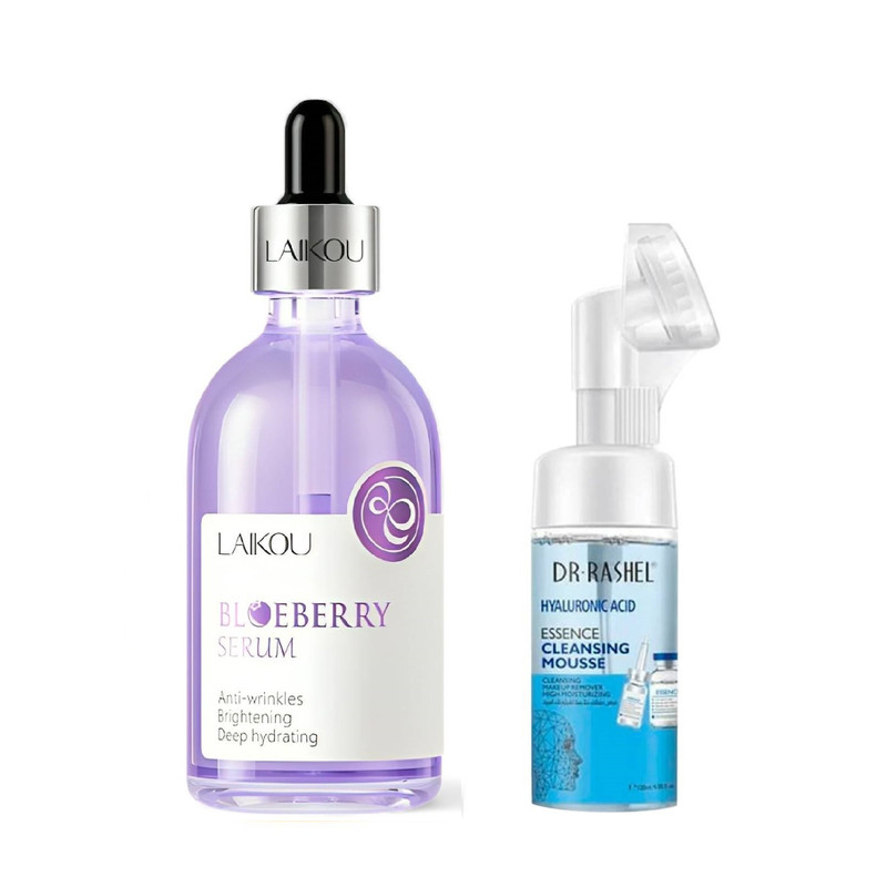 SERUM BLUEBERRY - LAIKOU + DESMAQUILLADOR DE HIALURON - DR RASHEL