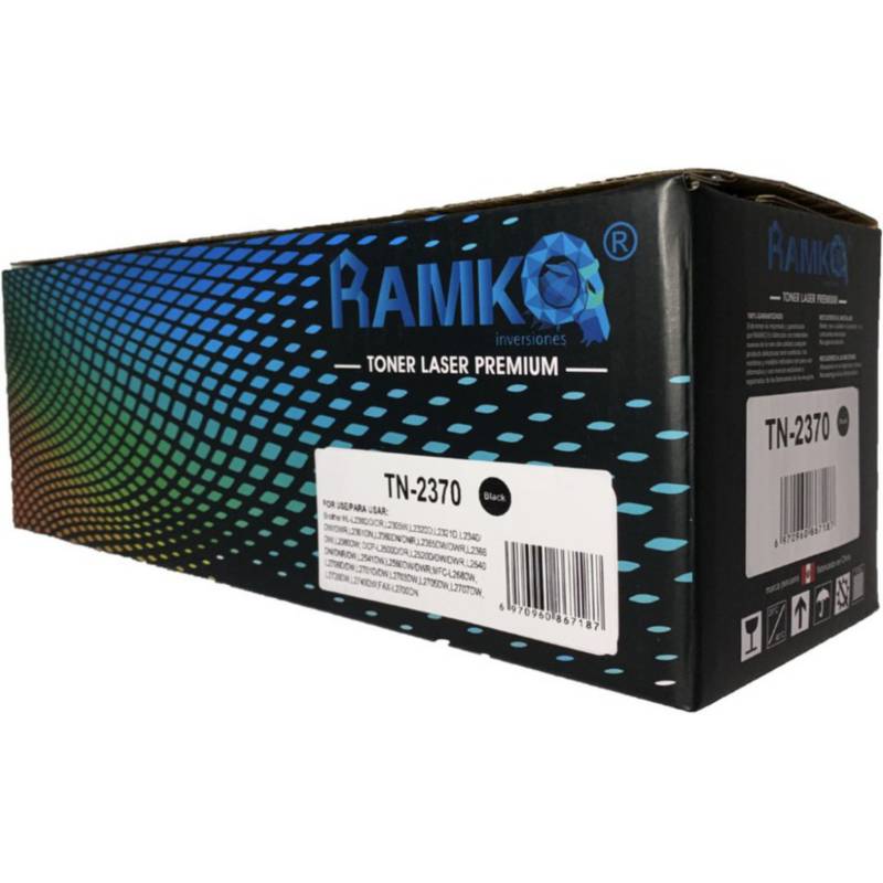 TONER COMPATIBLE TN 2370 RAMKO NUEVO IMPORTADO