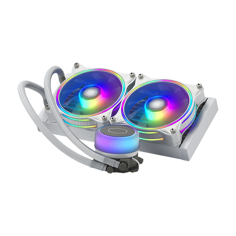 Cooler Master ML240 Illusion Addressable RGB CPU Cooler (White)