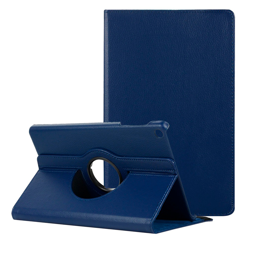 COMBO FUNDA DE IPAD MINI 5 7.9' A2133 GIRATORIA AZUL + MICA RESISTENTE