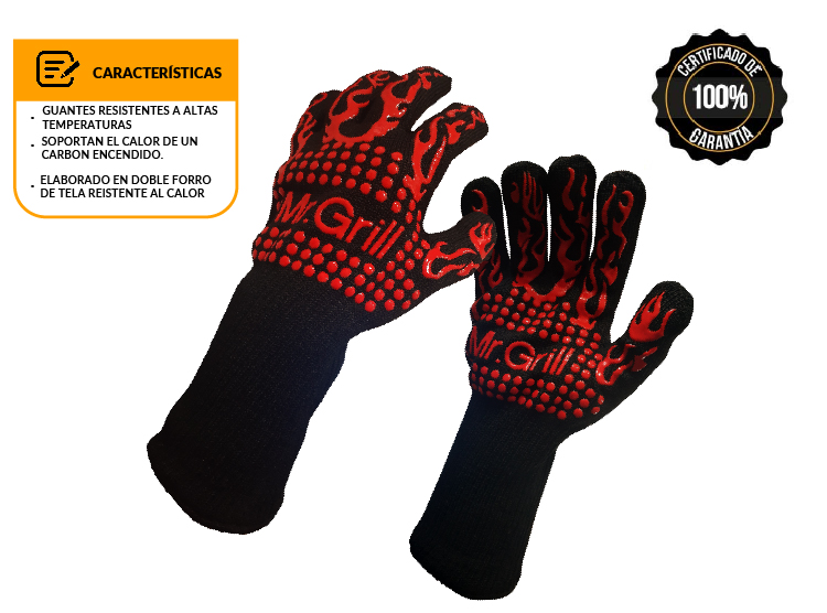 MR GRILL GUANTES DE ALTA TEMPERATURA