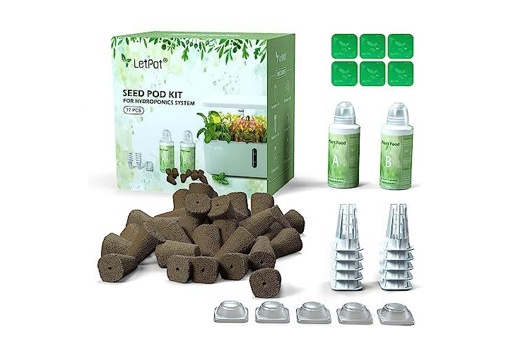LetPot 77-Piece Square Seed Pod Sponge Kit for Hydroponics