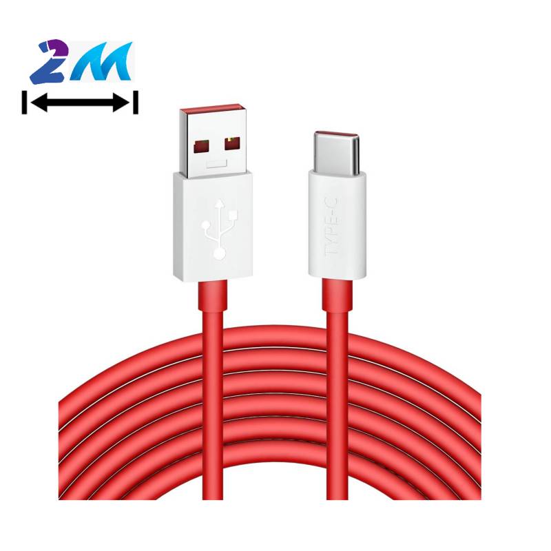 CABLE TIPO C WARP CHARGE DASH WARP ONEPLUS 3 5 6 7 PRO 2M 2 METROS