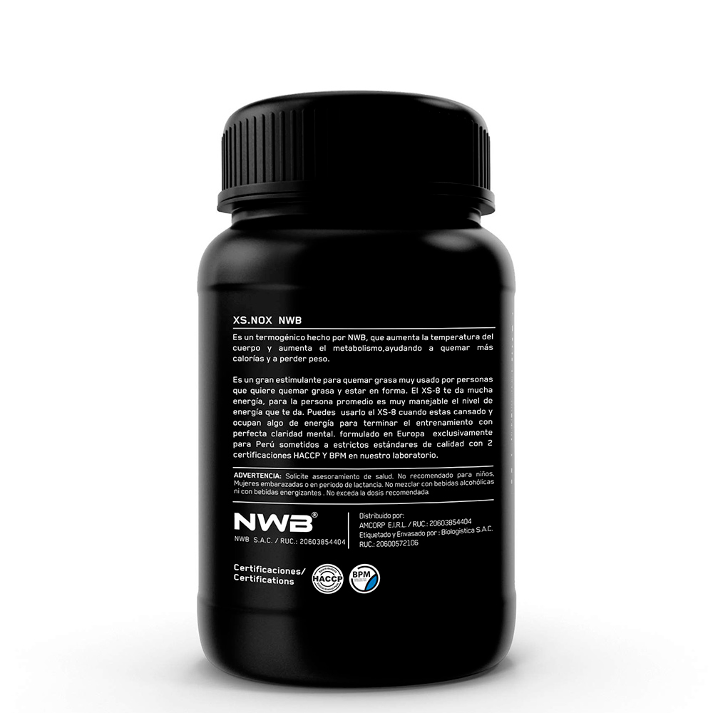 QUEMADOR DE GRASA NWB XS-8 ULTRA CONCENTRATE 99 CAPSULAS