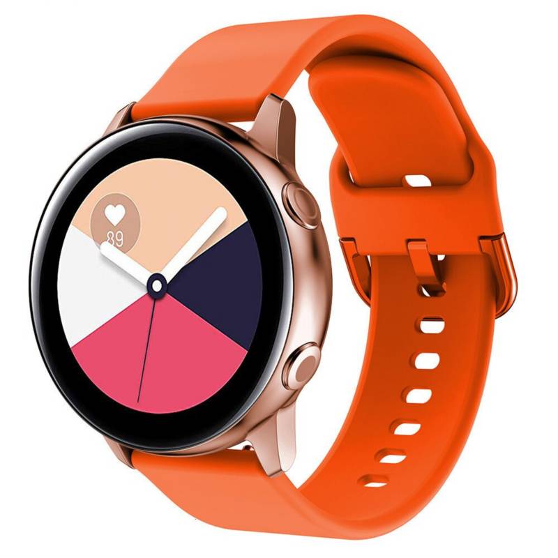 CORREA SILICONA LISO PARA SAMSUNG GALAXY WATCH 5 / 5 PRO - NARANJA