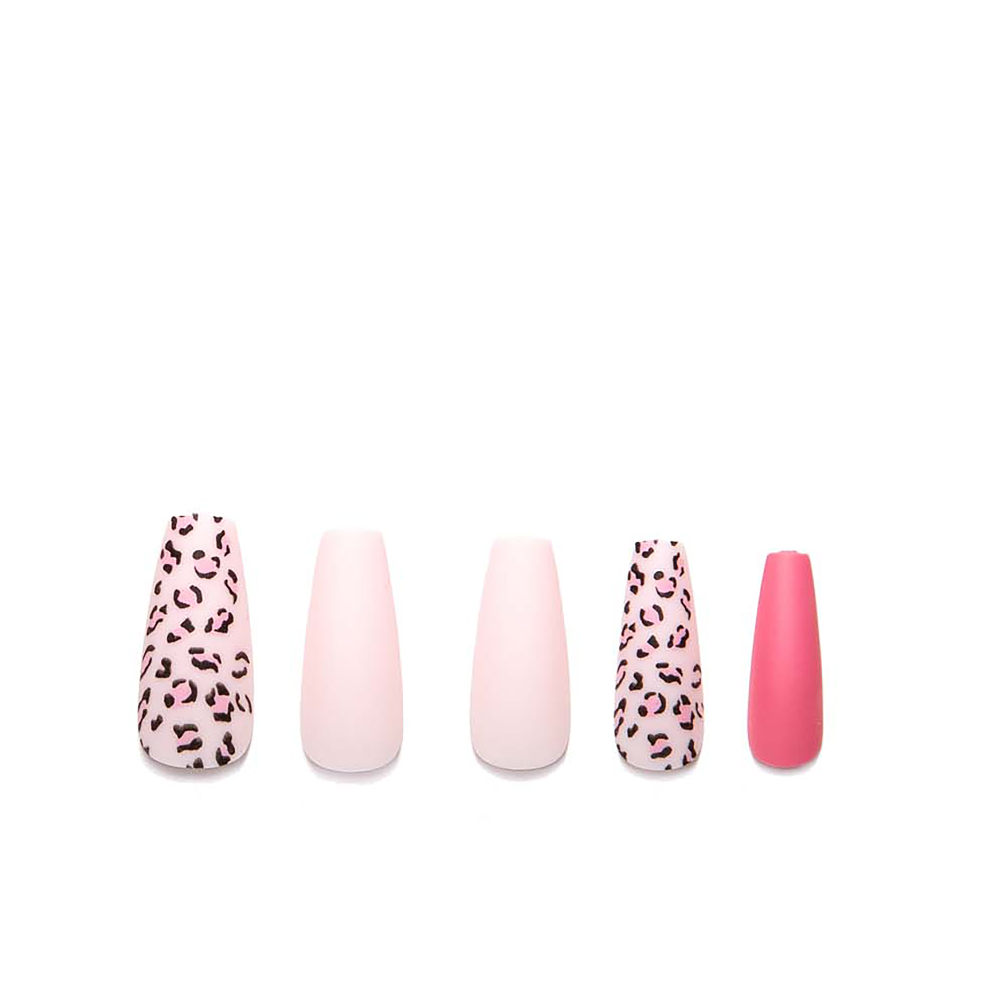Tip Beauty Cheetah Girl Press On Nail Kit – Coffin