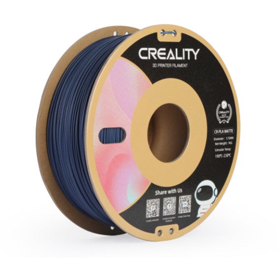 FILAMENTO 3D CR-PLA MATE 1.75MM 1KG CREALITY AZUL MARINO