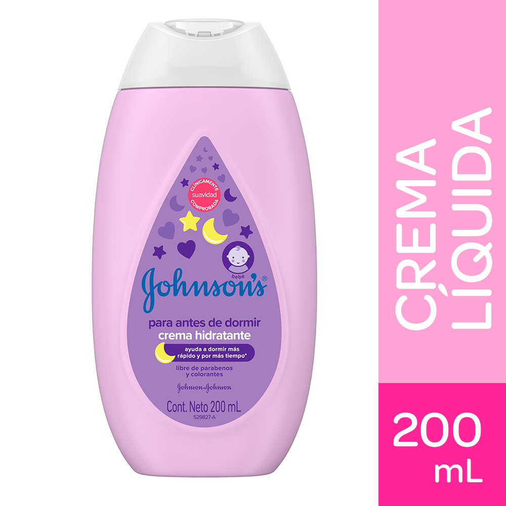 CREMA CORPORAL BEBÉ JOHNSON'S ANTES DE DORMIR 200 ML