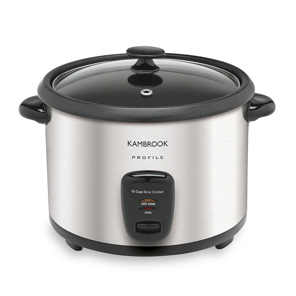 KAMBROOK Kambrook Profile Stainless Steel 700W 10 Cup Electric Rice