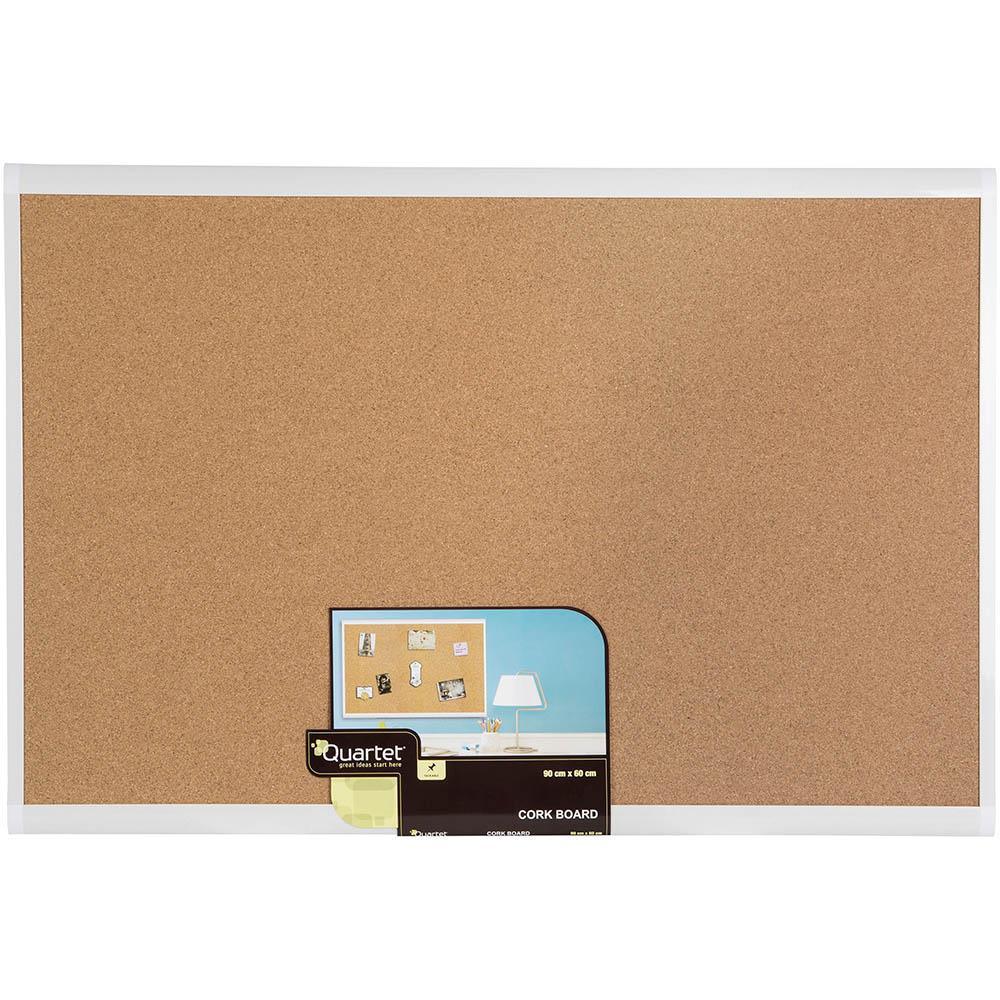 Quartet Basics Corkboard Pin Board 600x900mm White Frame