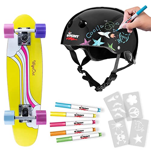 WIPEOUT DRY ERASE - CASCO INFANTIL PARA BICICLETA PATINAJE Y PATINETE