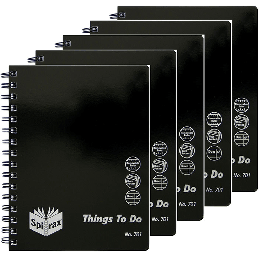 Spirax 701 Organiser Notebook 96pg A5 Spiral (5)
