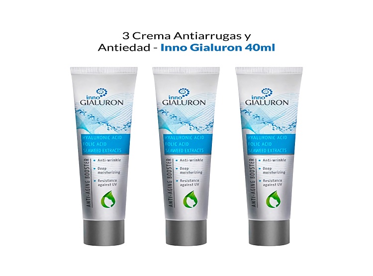 3 INNO GIALURON - CREMA ANTIARRUGAS Y ANTIEDAD 40 ML