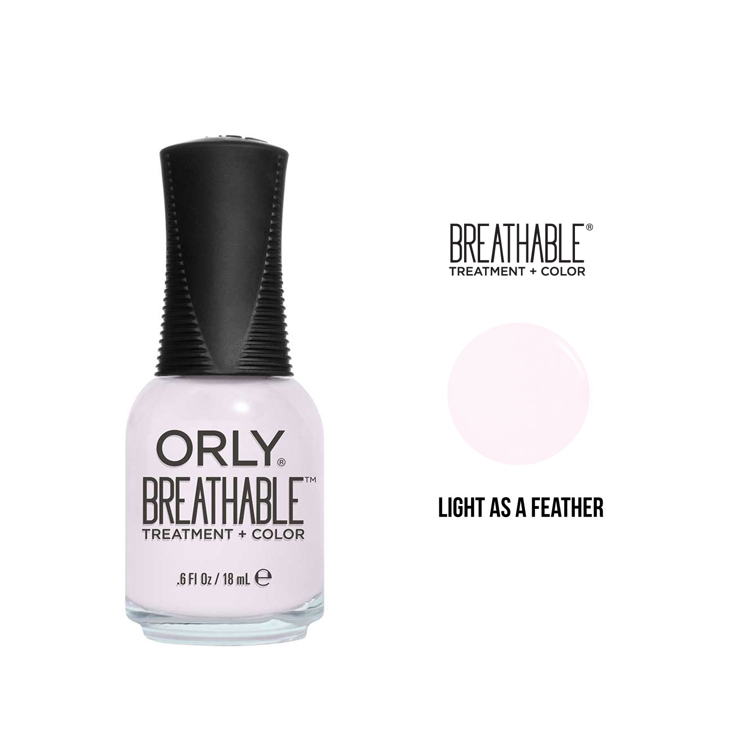 ESMALTE ORLY BREATHABLE - LIGTH AS A FEATHER FRASCO 18 ML