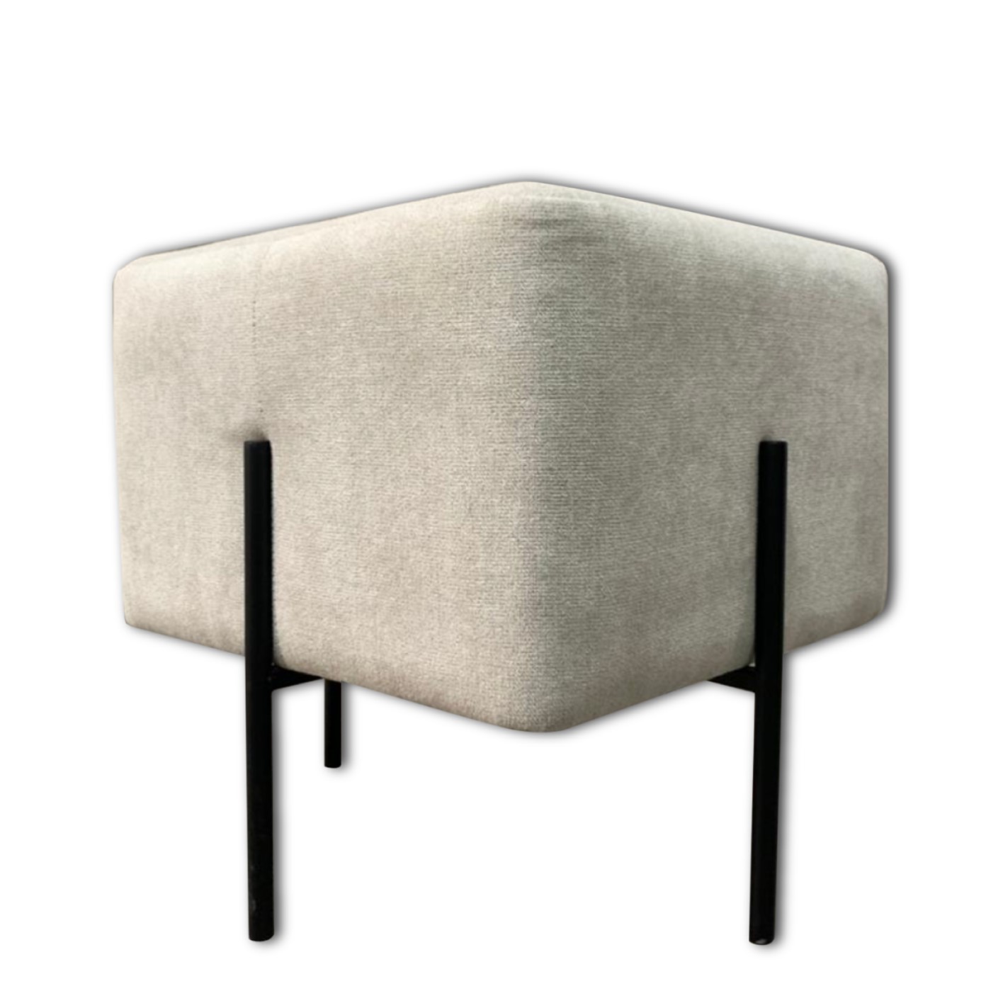 POUF DANIEL BEIGE DE 40CMX40CMX43CM