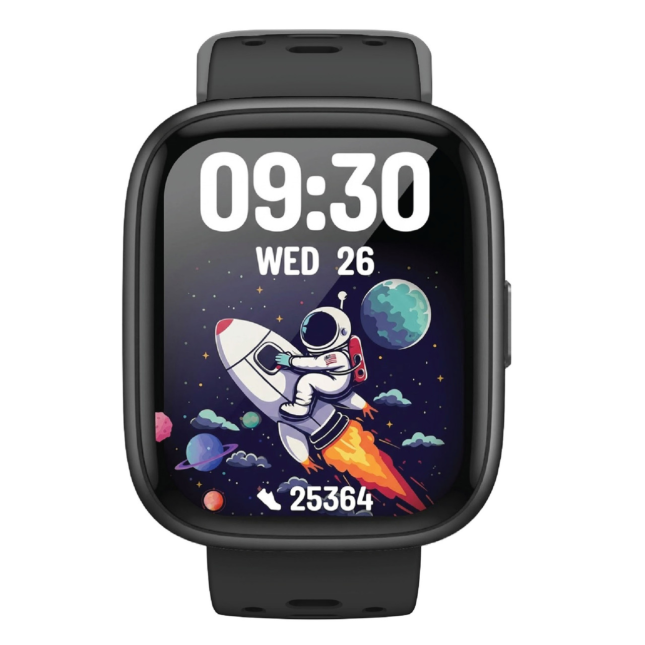 Laser v-Fitness Kids Smart Watch with Apple Find My (Black)