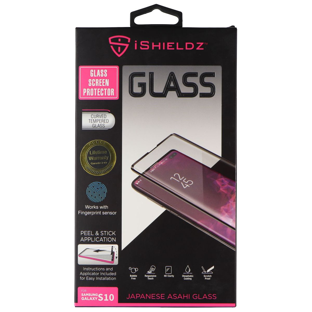 iShieldz Tempered Glass Screen Protector for Samsung Galaxy S10 - Clear