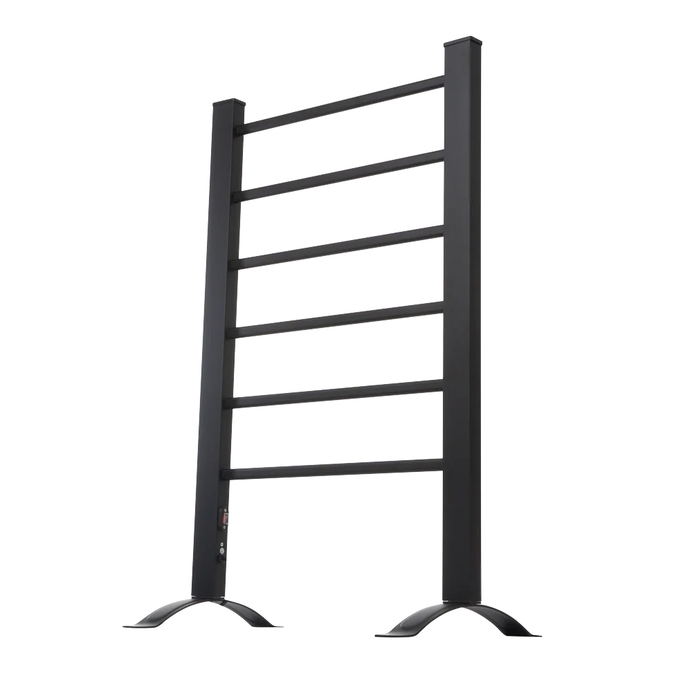 Goldair 90.5cm Free Standing Heated Bathroom Towel Rail (Black)