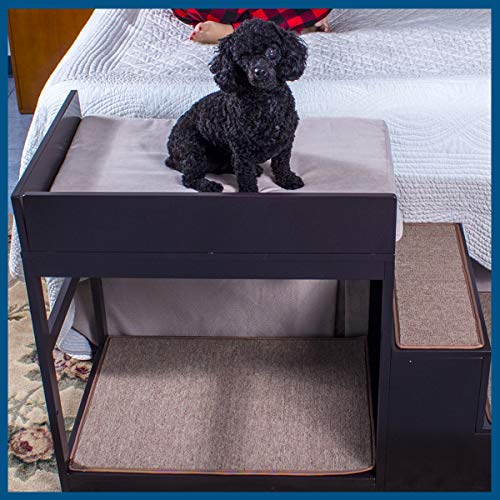 PENN-PLAX BUDDY LITERA - SISTEMA DE CAMA Y ESCALONES DE VARIOS NIVELES PARA PERROS Y GATOS