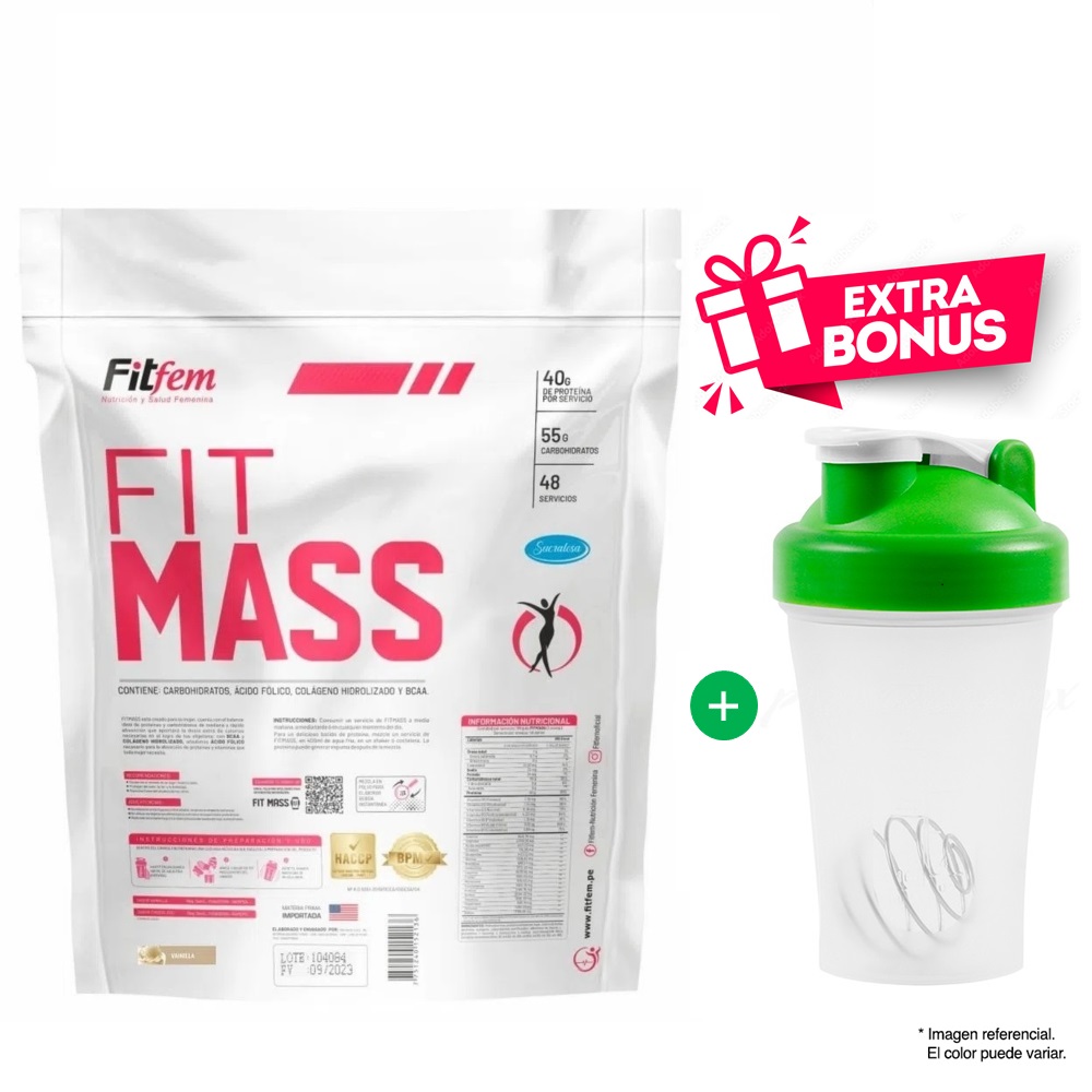 PROTEÍNA FIT MASS 5KG CHOCOLATE + SHAKER