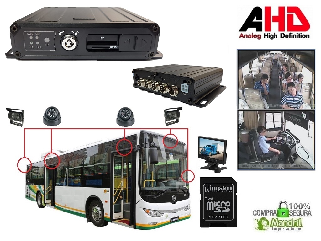 BW DVR VEHICULAR 256GB MDVR-1104C-T