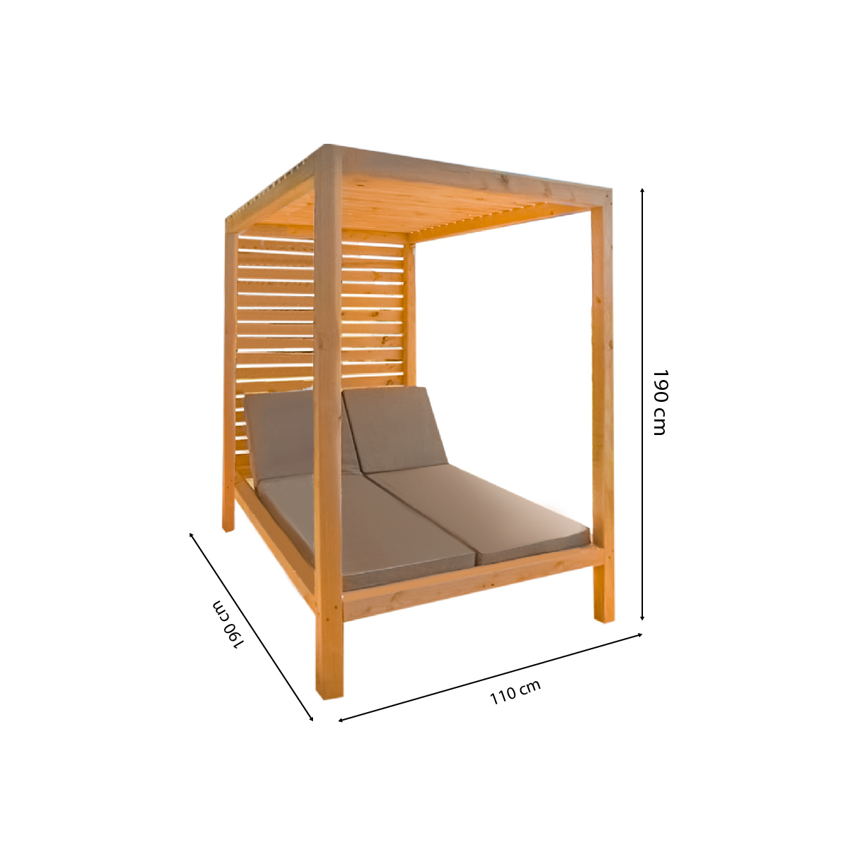 REPOSERA DE PISCINA CON TECHO EMPERADOR MOVENDA